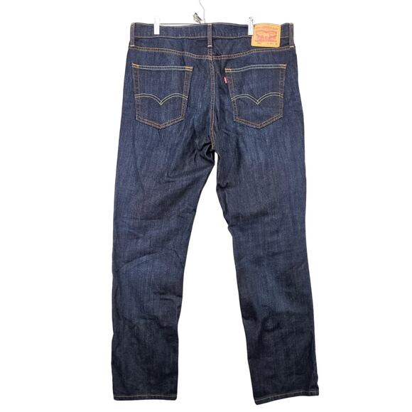 Levi's 541 Jeans Men's 36x32 Dark Stretch Denim Straight Leg Contrast Stitching - Picture 2 of 10